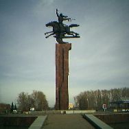 Памятник С.Юлаеву на въезде в город  Салават, увеличьте кликнув