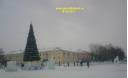 Вид новогоднего городка на площади им. В.И. Ленина